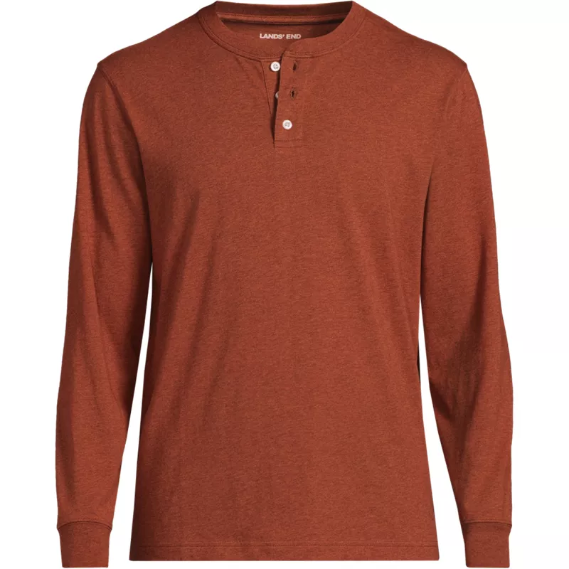 Men's Super-T Long Sleeve Henley Shirt, Front