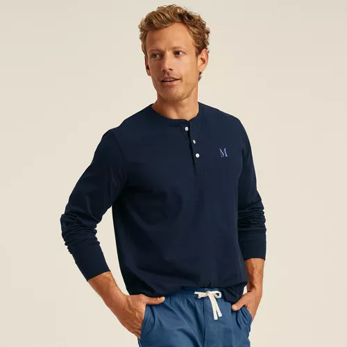 Men's Super-T Long Sleeve Henley Shirt, alternative image