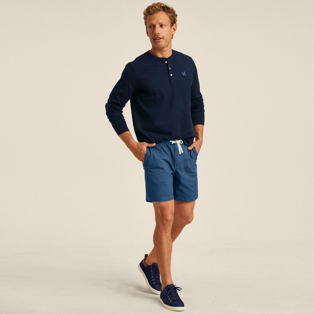 Henley Made in USA Long Sleeve For Men – Blade + Blue