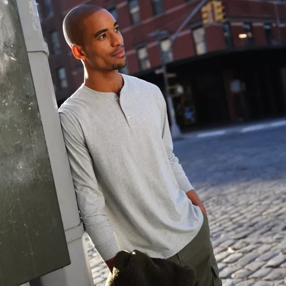 Men's Super-T Long Sleeve Henley Shirt - primary