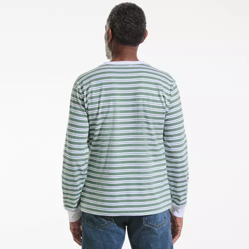 Men's Super-T Long Sleeve Henley Shirt, Back