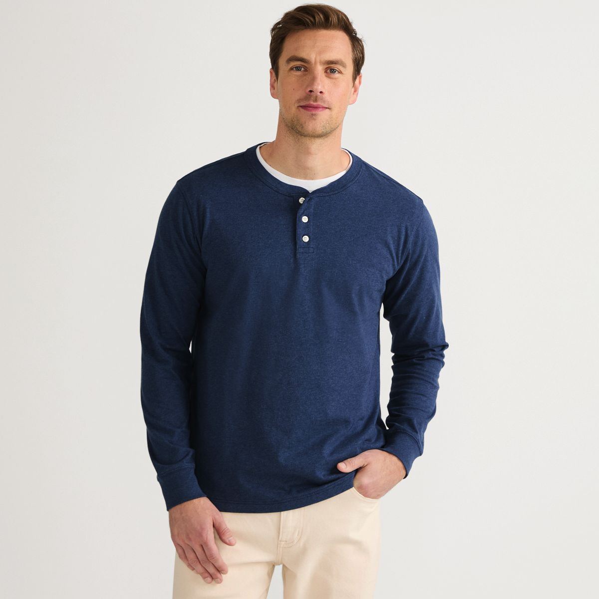 Men's Super-T Long Sleeve Henley Shirt
