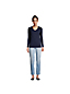 Le T-Shirt Supima Col V Manches Longues, Femme Stature Standard image number 3