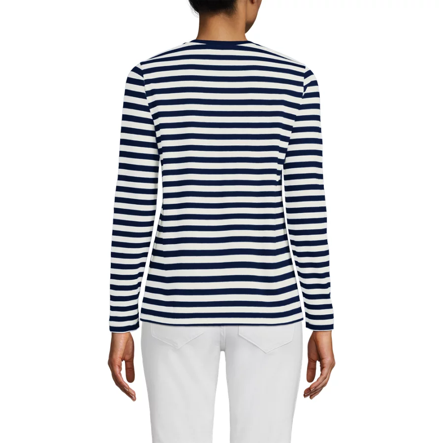 Women's Relaxed Supima V Neck T Shirt view 3
