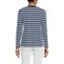 Women's Petite Relaxed Supima Cotton Long Sleeve V-Neck T-Shirt, Back