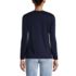 Women's Relaxed Supima Cotton Long Sleeve V-Neck T-Shirt, Back