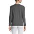 Women's Petite Relaxed Supima Cotton Long Sleeve V-Neck T-Shirt, Back