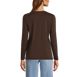 Women's Petite Relaxed Supima Cotton Long Sleeve V-Neck T-Shirt, Back