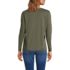 Women's Relaxed Supima Cotton Long Sleeve V-Neck T-Shirt, Back