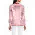Petite Supima Cotton Long Sleeve V-Neck T-Shirt, Back