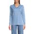 Women's Relaxed Supima Cotton Long Sleeve V-Neck T-Shirt, Front