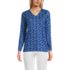 Women's Relaxed Supima Cotton Long Sleeve V-Neck T-Shirt, Front