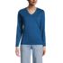 Women's Relaxed Supima Cotton Long Sleeve V-Neck T-Shirt, Front