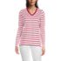Tall Supima Cotton Long Sleeve V-Neck T-Shirt, Front