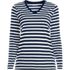 Women's Petite Relaxed Supima Cotton Long Sleeve V-Neck T-Shirt, Front