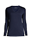 Le T-Shirt Supima Col V Manches Longues, Femme Stature Standard image number 4