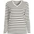 Women's Relaxed Supima Cotton Long Sleeve V-Neck T-Shirt, Front