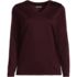 Plus Size Supima Cotton Long Sleeve V-Neck T-Shirt, Front