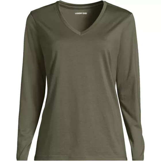 Women's Relaxed Supima V-neck T-shirt - primary