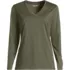 Supima Cotton Long Sleeve V-Neck T-Shirt, Front