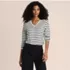 Supima Cotton Long Sleeve V-Neck T-Shirt, alternative image