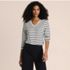 Women's Relaxed Supima Cotton Long Sleeve V-Neck T-Shirt, alternative image