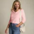 Supima Cotton Long Sleeve V-Neck T-Shirt, alternative image