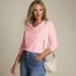 Supima Cotton Long Sleeve V-Neck T-Shirt, alternative image