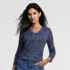 Petite Supima Cotton Long Sleeve V-Neck T-Shirt, alternative image