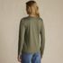 Women's Relaxed Supima Cotton Long Sleeve V-Neck T-Shirt, Back