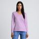 Women's Relaxed Supima Cotton Long Sleeve V-Neck T-Shirt, Front