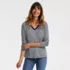 Supima Cotton Long Sleeve V-Neck T-Shirt, alternative image