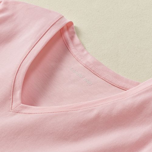 Supima Cotton Long Sleeve V-Neck T-Shirt, alternative image