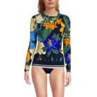 Women's Crew Neck Long Sleeve Rash Guard UPF 50 Swim Tee