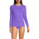 Women's Petite Long Sleeve Relaxed UPF 50 Rash Guard, Front