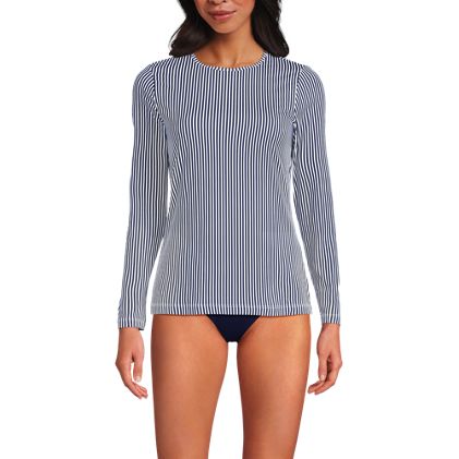 Women's Long Long Sleeve Relaxed UPF 50 Rash Guard - image 1