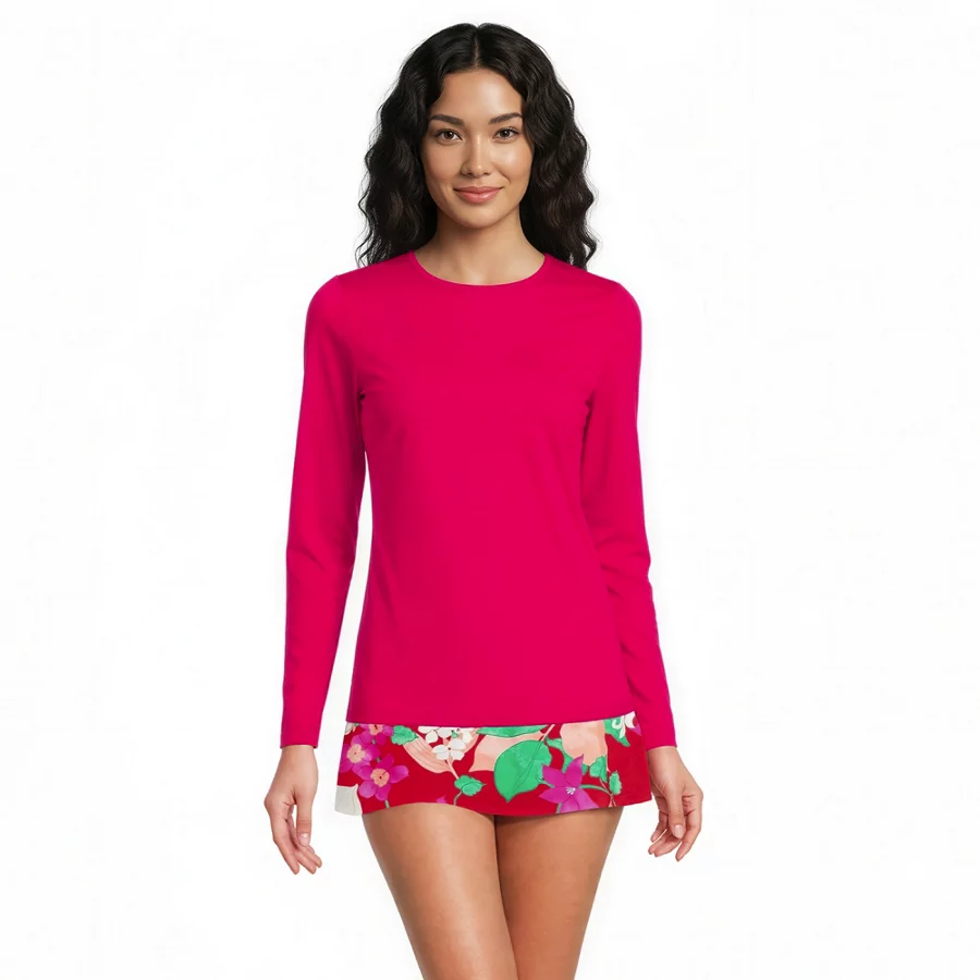 Women's Sunshade UPF 50 Long Sleeve Rash Guard Swim Tee view 2