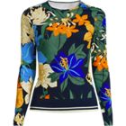 Women's Crew Neck Long Sleeve Rash Guard UPF 50 Swim Tee