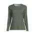 Women's Plus Size Long Sleeve Relaxed UPF 50 Rash Guard, Front