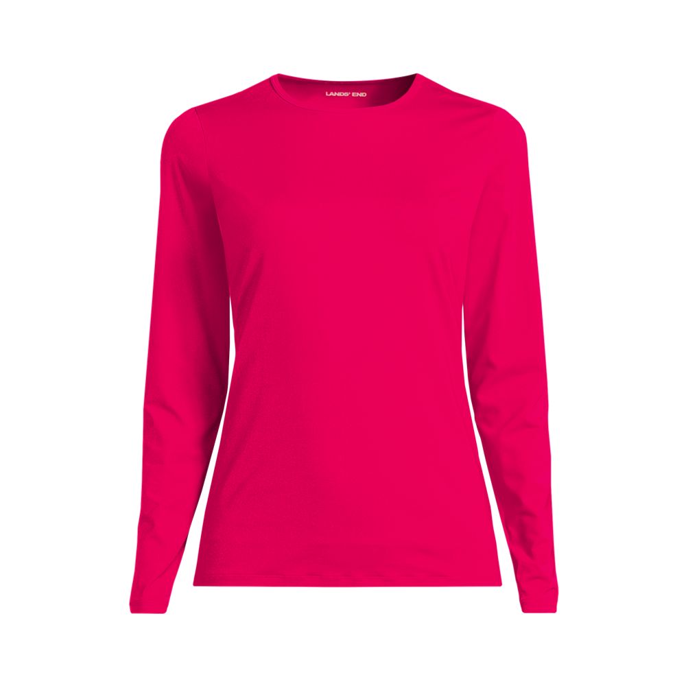 Women's SunShade UPF 50 Long Sleeve Rash Guard Swim Tee | Lands' End