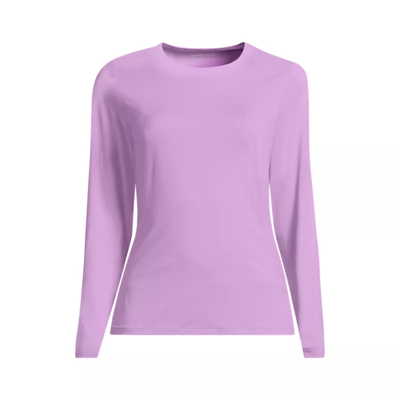 Women's SunShade UPF 50 Long Sleeve Rash Guard Swim Tee, Front