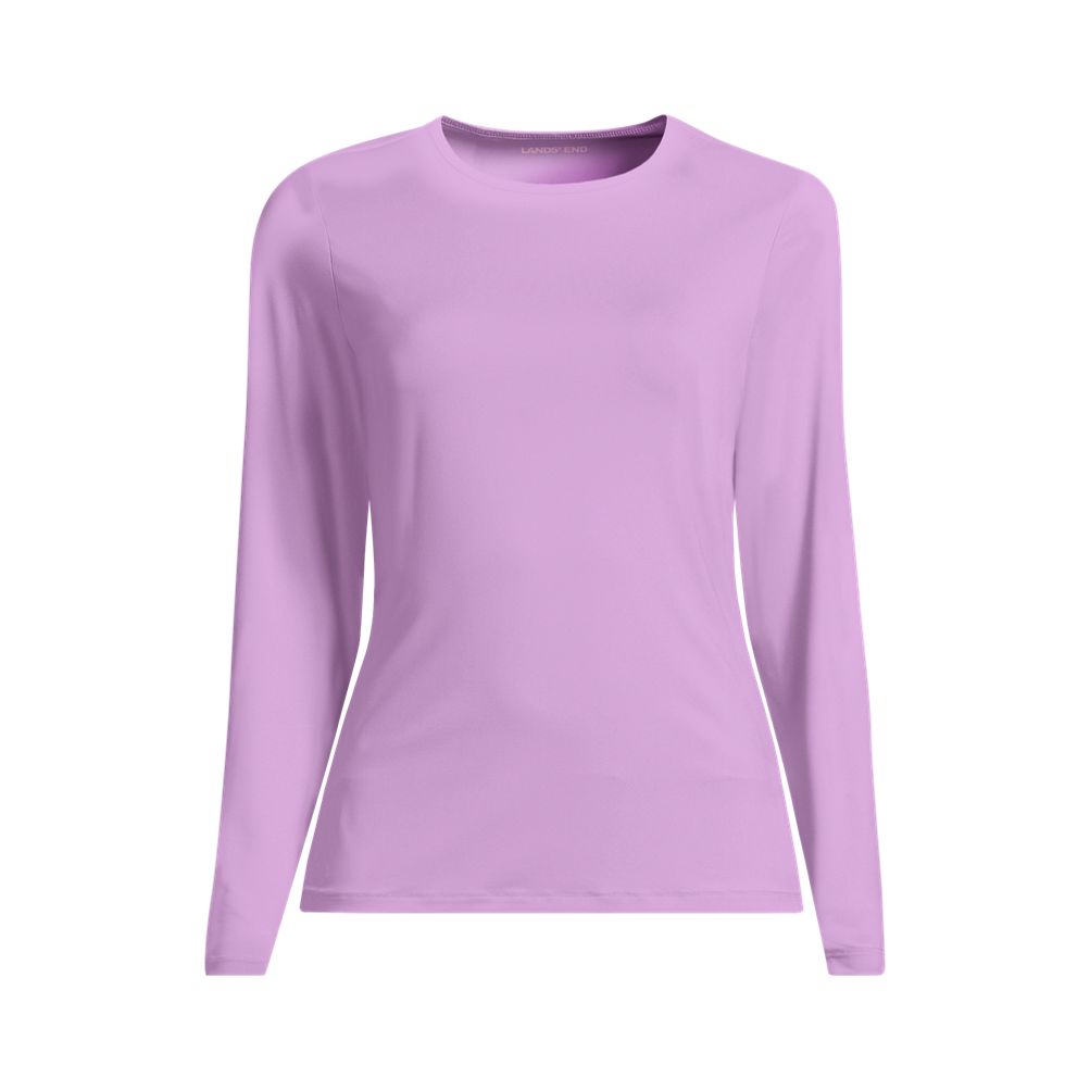 Women's SunShade UPF 50 Long Sleeve Rash Guard Swim Tee | Lands' End