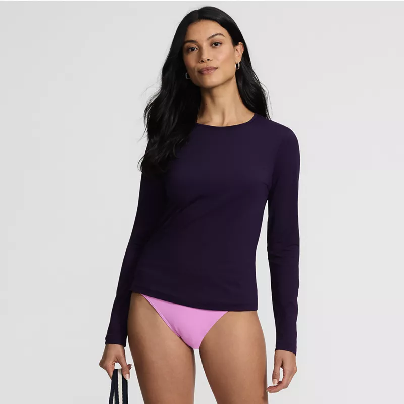 Women's SunShade UPF 50 Long Sleeve Rash Guard Swim Tee, alternative image