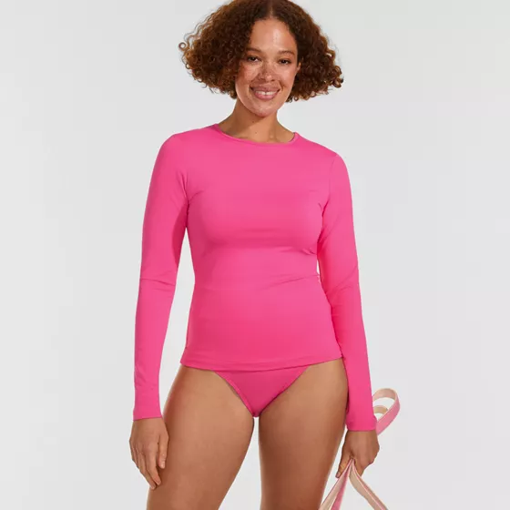 Women's SunShade UPF 50 Long Sleeve Rash Guard Swim Tee - primary