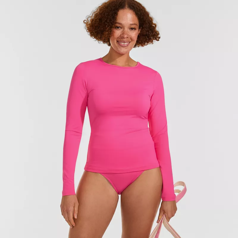 Women's SunShade UPF 50 Long Sleeve Rash Guard Swim Tee, alternative image
