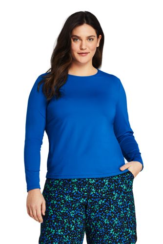 lands end plus size rash guard