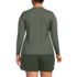 Women's Plus Size Long Sleeve Relaxed UPF 50 Rash Guard, Back