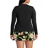 Women's Plus Size SunShade UPF 50 Long Sleeve Rash Guard Swim Tee, Back