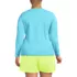 Women's Plus Size SunShade UPF 50 Long Sleeve Rash Guard Swim Tee, Back