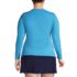 Women's Plus Size SunShade UPF 50 Long Sleeve Relaxed Rash Guard, Back